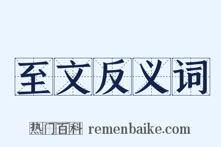 至文反义词是什么意思的图片